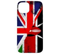 Bandiere del Regno Unito e del Kenya - Kenya britannico Custodia per iPhone 15 Plus