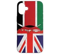 Bandiere del Regno Unito e del Kenya - Kenya britannico Custodia per iPhone 16 Plus