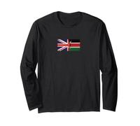 Bandiere del Regno Unito e del Kenya - Kenya britannico Maglia a Manica