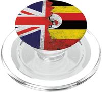 Bandiere del Regno Unito e dell'Uganda - Ugandese britannico PopSockets PopGrip per MagSafe