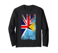 Bandiere del Regno Unito e Santa Lucia - British Saint Lucian Maglia a Manica