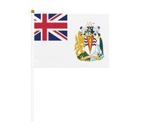 Bandiere del territorio antartico britannico, piccole bandiere tenute in mano, mini bandiere su bastone per feste, attività di squadra, parate, decorazione per le vacanze, confezione da 10