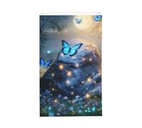 Bandiere della galassia della farfalla 3x5 FT Luna di notte bandiera del giardino banner doppio lato per casa cortile esterno interno festa decorativa