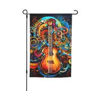 Bandiere della serie musicale per esterni, 30,5 x 45,7 cm, stampa su entrambi i lati, bandiera da giardino per esterni, bandiera per vacanze con occhielli, bandiera per casa, cortile, per fattoria