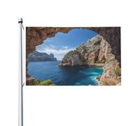 Bandiere della Spagna ad arco a Maiorca per esterni, 9 x 1,5 m, bandiera stagionale da giardino con occhielli bandiera esterna per decorazioni per la casa sfondo fotografico