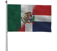 Bandiere dell'amicizia tra Porto Rico e Repubblica Dominicana, 4x6 piedi, per patio, prato e giardino, decorazione per esterni, colori vivaci e resistenti allo sbiadimento.