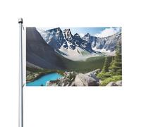Bandiere delle montagne per esterni, 9 x 1,5 m, bandiera stagionale da giardino con occhielli bandiera esterna per decorazioni per la casa sfondo fotografico
