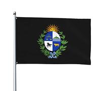 Bandiere dell'emblema nazionale dell'Uruguay, bandiere decorative per esterni 3x5ft Bandiere in poliestere al 100% al di fuori di tutte le condizioni atmosferiche, il colore è brillante e facile da s