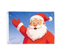 Bandiere di Babbo Natale per esterni, cappello da neve natalizio rosso bandiere decorative per esterni, resistente allo sbiadimento, decorazione per portico anteriore, giardino, balcone, casa, 0,9 x