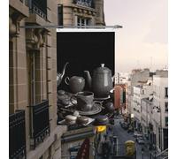 Bandiere di benvenuto bifacciali da 3x5 piedi per esterni, bandiere verticali per la casa, bandiere da giardino per il tè pomeridiano nero, grandi striscioni per le vacanze con occhielli in ottone, ba