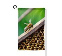 Bandiere di benvenuto con api volanti, decorazione per esterni, per tutte le stagioni, bandiera da giardino e patio, 30,5 x 45,7 cm,