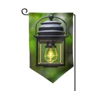 Bandiere di benvenuto con lucciole e lanterne, decorazione per esterni, per tutte le stagioni, bandiera da giardino e patio, 30,5 x 45,7 cm, forme