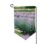 Bandiere di benvenuto da giardino con stampa lavanda e margherita, decorazione per esterni, per tutte le stagioni, bandiera da giardino e patio, 30,5 x 45,7 cm, forme