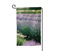 Bandiere di benvenuto da giardino con stampa lavanda e margherita, decorazione per esterni, per tutte le stagioni, bandiera da giardino e patio, 30,5 x 45,7 cm, forme