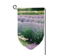 Bandiere di benvenuto da giardino con stampa lavanda e margherita, decorazione per esterni, per tutte le stagioni, bandiera da giardino e patio, 30,5 x 45,7 cm, forme