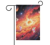 Bandiere di benvenuto da giardino per esterni, tema anime, 30 x 45 cm, bifacciali, per primavera ed estate, Natale, festività all'aperto, adatte a tutte le stagioni.