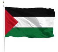 Bandiere di campagna, bandiera della Palestina 3x5ft a doppia stampa bandiera palestinese con bandiere da giardino resistenti al poliestere spesse in poliestere per eventi patriottici, sfilate, event