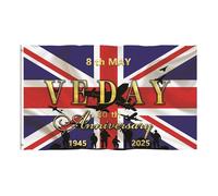 Bandiere di celebrazione dell'80° anniversario in poliestere bandiere grandi per eventi storici e decorazioni per la casa, 1 bandiera a doppia cucitura