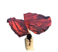 Bandiere di culto, Bandiere di lode for il culto della danza da 55 pollici con semicerchio asta pieghevole multicolore(Wine Red)