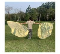 Bandiere di culto, Bandiere di lode for il culto della danza da 55 pollici con semicerchio asta pieghevole multicolore(White Gold)