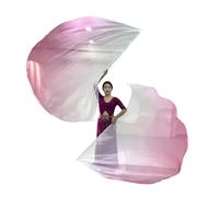 Bandiere di culto, Confezione da 2 bandiere di culto, danza, lode della chiesa, semicerchio con asta for esercitarsi, multicolore(2)