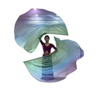 Bandiere di culto, Confezione da 2 bandiere di culto, danza, lode della chiesa, semicerchio con asta for esercitarsi, multicolore(1)