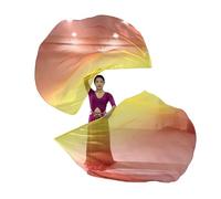 Bandiere di culto, Confezione da 2 bandiere di culto, danza, lode della chiesa, semicerchio con asta for esercitarsi, multicolore(4)