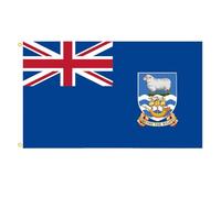 Bandiere Di Falkland | Barca A Maniche E Bandiera Della Capanna Negli Alberi | Bandiera Union Jack Di 0,9 X 1,5 M Con Sua Maestà La Regina, Commemorando La Guerra Delle Falkland