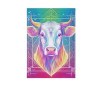 Bandiere di festa dei tarocchi della mucca banner di Pasqua per la decorazione del patio 28x40 doppia faccia