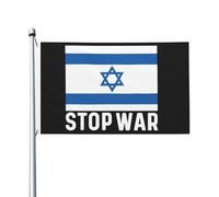 Bandiere di Israele, Fermiamo le guerre, Io sto con Israele, Bandiere uniche per esterni 3x5, Stendardo per esterni per la spiaggia 3x5 piedi, Arazzo per dormitorio, Fermiamo le guerre, Io sto con Isr