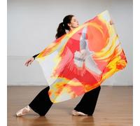 Bandiere di lode per adorazione, danza di lode con aste scalabili, oggetti di scena in chiffon per pratica concerti preghiera cristiani principianti conferenze eventi musicisti