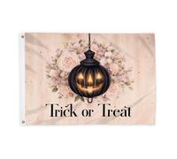 Bandiere di zucca per esterni, rose rustiche di Halloween, stelle di Halloween, bandiere decorative nere per esterni, resistente allo sbiadimento, decorazione per giardino, ingresso, casa, patio