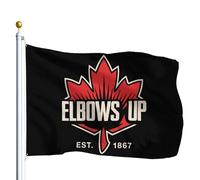 Bandiere divertenti del Canada "Gomiti alzati" Never 51, bandiere per abbigliamento, 3x5, bandiere per esterni, popolari, decorazione per interni ed esterni, per la pesca