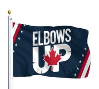 Bandiere divertenti del Canada "Gomitiere alzate" "Never 51 Apparel Flags" 3x5, bandiera positiva per esterni, per la stanza, per adolescenti, decorazione per interni ed esterni, per feste.