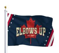 Bandiere divertenti "Elbows Up Canada" per abbigliamento, bandiere per camera, per adolescenti, 3x5, da parete per esterni, per giardino.