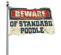 Bandiere divertenti per camera adolescenti e ragazze attenti ai barboncini standard, decorazione per camper (60 x 90 cm)