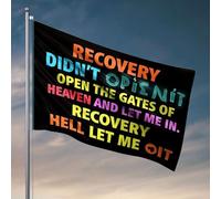 Bandiere divertenti per camera Guys Recovery Didn'T Open It. Open the Gates of Heaven and Let Me In Flag Winter House Flag Cool Poster bandiere (30 x 45 cm)