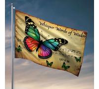 Bandiere divertenti per camera Guys Whisper Words Of Wisdom, Let It Be Flag Pool Stuff Deck Decor (60 x 90 cm)