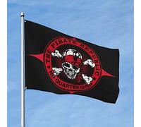 Bandiere divertenti per dormitorio della Repubblica dei pirati, bandiera rossa, decorazione divertente per bar e casa, per uomini (152 x 244 cm)