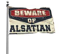 Bandiere divertenti per stanza Guys Beware Of Alsazia, decorazione estiva per la casa (30 x 45 cm)