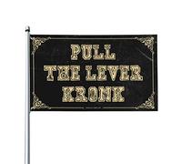 Bandiere divertenti per stanza ragazzi tirare la leva Kronk bandiera Deck Decor decorazioni estive per la casa (30 x 45 cm)