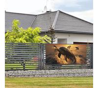 Bandiere e cartelli con delfino e tramonto da appendere alla parete, bandiera con corda da appendere, 61 x 119 cm, striscione per feste, poster per feste per interni ed esterni, Capodanno, laurea