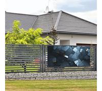 Bandiere e cartelli grigi a mosaico da appendere alla parete bandiera con corda per appendere 61 x 119 cm banner per feste poster fondali per feste interni ed esterni Capodanno laurea matrimonio