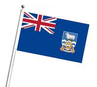 Bandiere e Isole Falkland | Bandiera a barca e a casa sull'albero con maniche,Bandiera 'Union Jack con Sua Maestà la Regina, la bandiera britannica può essere utilizzata come sfondo 'evento Celebrazio