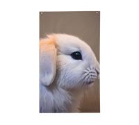 Bandiere estive con stampa coniglio piangere per esterno, stagionale per la decorazione esterna del cortile di vacanza della fattoria