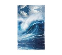 Bandiere estive con stampa HD dell'onda dell'oceano grande per l'esterno, stagionale per la decorazione esterna del cortile di vacanza della fattoria