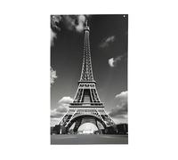 Bandiere estive con stampa Torre Eiffel e nuvole di Parigi per esterni, stagionale per la fattoria, vacanze, cortile, decorazione esterna