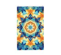 Bandiere etniche floreali 3 x 1,5 m mandala floreale giardino bandiera banner doppio lato per casa cortile esterno interno festa decorativa