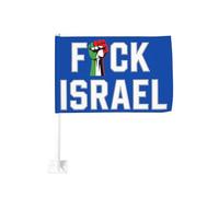 Bandiere "Fanculo Israele" per auto 12x18, "Liberate la Palestina, non ce ne andremo, salvate Gaza", striscioni, decorazioni per auto bifacciali