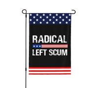 Bandiere "Feccia di sinistra radicale" 28x40 pollici, striscione bifacciale da giardino, senza asta portabandiera.